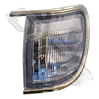 1645097-3 - CORNER LAMP - L/H - CHROME SURROUND - TO SUIT NISSAN PATHFINDER/TERRANO R50 95-