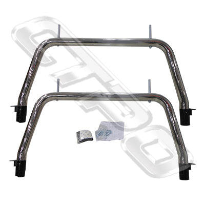 2588272-71 - ROLL BAR - ROOF RACK SET - POLISHED - TO SUIT FORD RANGER PX1 PX2 PX3 2012-