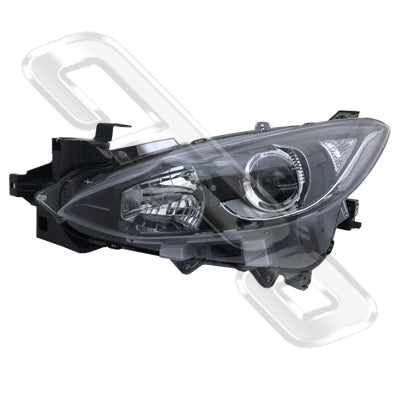 3439794-03 - HEADLAMP - L/H - ELECTRIC - BLACK - ECE - TO SUIT MAZDA 3 2014-