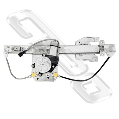 3732360-03 - WINDOW REGULATOR - L/H - W/MOTOR - REAR - 2 PIN - TO SUIT MITSUBISHI PAJERO 2006-