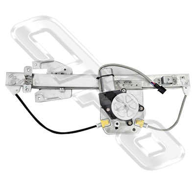 3732360-04 - WINDOW REGULATOR - R/H - W/MOTOR - REAR - 2 PIN - TO SUIT MITSUBISHI PAJERO 2006-