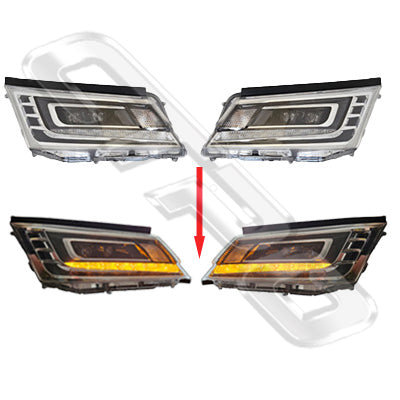 8194294-90PG - HEADLAMP SET - L&R - TO SUIT TOYOTA HIACE 2019-