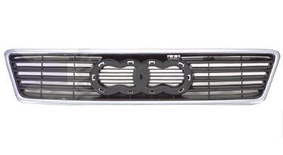 GRILLE - CHROME/BLACK - TO SUIT AUDI A6 1997-01