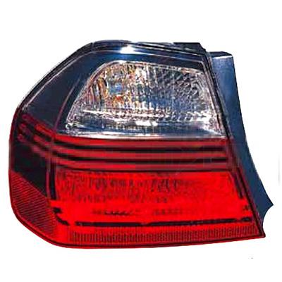 REAR LAMP - L/H - RED/CLEAR - OUTER - TO SUIT BMW 3'S E90 2005-08 4DR