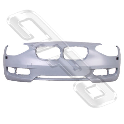 FRONT BUMPER - PRIMED GREY - W/OUT SENSOR, W/WASHER HOLES - CERTIFIED - TO SUIT BMW 1'S F20 5DR/ F21 3DR 2011-