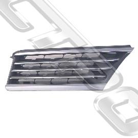 GRILLE - L/H - CHROME/PAINTED DARK GREY - TO SUIT NISSAN TIIDA & TIIDA LATIO - C11 - 2005- SEDAN