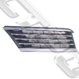GRILLE - R/H - CHROME/PAINTED DARK GREY - TO SUIT NISSAN TIIDA & TIIDA LATIO - C11 - 2005- SEDAN