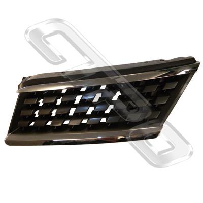 GRILLE - L/H - CHROME/ SILVER/ BLACK - TO SUIT NISSAN TIIDA & TIIDA LATIO - C11 - 2005- H/BACK