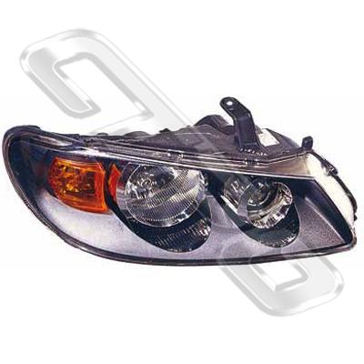 HEADLAMP - R/H - BLACK - W/INDICATOR - TO SUIT NISSAN SENTRA/PULSAR N16 2002- F/L