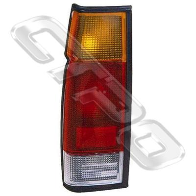 REAR LAMP - L/H - BLACK TRIM - TO SUIT NISSAN NAVARA D21 1986-92