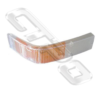 CORNER LAMP - LENS - L/H=R/H - CLEAR - TO SUIT NISSAN ATLAS F22/255 1986-94