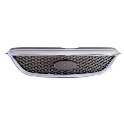 GRILLE - PAINTED W/CHROME FRAME - TO SUIT FORD FALCON BA 2003-FOR FAIRMONT