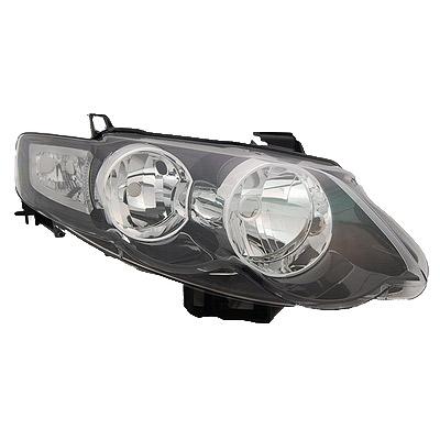 HEADLAMP - R/H - MANUAL - BLACK - TO SUIT FORD FALCON FG 2008- XR