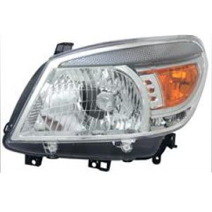 HEADLAMP - L/H - MANUAL - CHROME - TO SUIT FORD RANGER 2009-