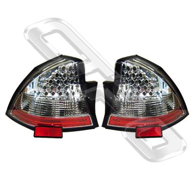 REAR LAMP - SET - L&R - LED - CHROME - TO SUIT HOLDEN COMMODORE VY/VZ 2002-  SEDAN