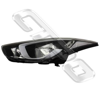 HEADLAMP - L/H - MANUAL - TO SUIT HYUNDAI ELANTRA 2014- SEDAN