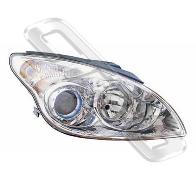 HEADLAMP - R/H - CHROME - TO SUIT HYUNDAI I30 2008-