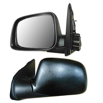 DOOR MIRROR - L/H - BLACK - MANUAL - TO SUIT HOLDEN RODEO RA 2003-