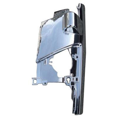 FRONT CORNER PANEL - L/H - W/MIRROR HOLE - CHROME - ISUZU NKR/NPR 2009-