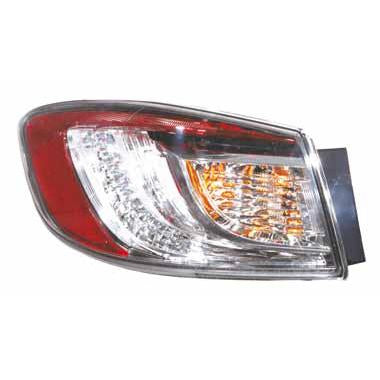 REAR LAMP - L/H - OUTER - LED TYPE - TO SUIT MAZDA 3 2009- 4DR