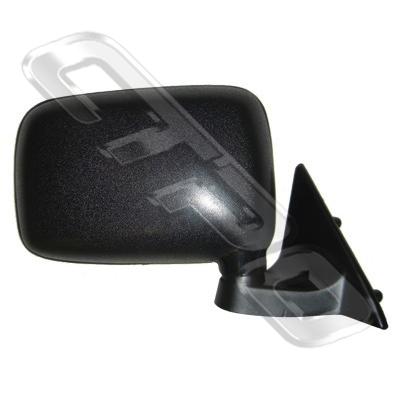 DOOR MIRROR - R/H - CORNER MOUNTED - BLK - TO SUIT MAZDA B SERIES 1986-