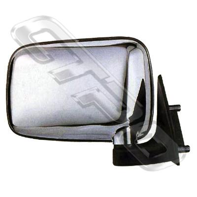 DOOR MIRROR - R/H - CORNER MOUNTED - CHRM - TO SUIT MAZDA B SERIES 1986-