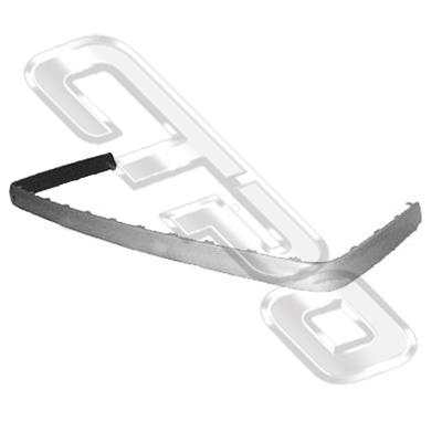 REAR BUMPER MOULDING - W/O SENSOR HOLE - GREY - TO SUIT MERCEDES W210 E CLASS 1996-