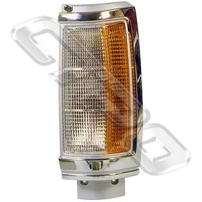 CORNER LAMP - L/H - CHROME TRIM - TO SUIT MITSUBISHI L200 1987-96
