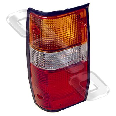 REAR LAMP - L/H - W/BLACK RIM - TO SUIT MITSUBISHI L200 1987-96