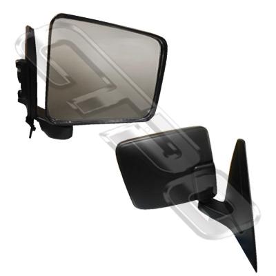 DOOR MIRROR - R/H - CORNER MOUNTED - BLACK - TO SUIT MITSUBISHI L200 1997-00 2WD/4WD