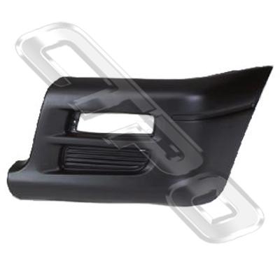 FRONT BUMPER END - L/H - MAT-BLACK - TO SUIT MITSUBISHI L200 1997-00