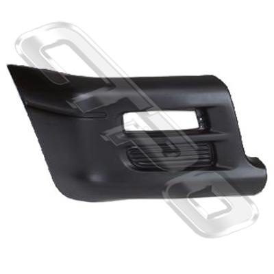 FRONT BUMPER END - R/H - MAT-BLACK - TO SUIT MITSUBISHI L200 1997-00