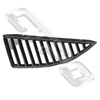 GRILLE - MAT/BLACK - L/H - TO SUIT MITSUBISHI LANCER CS 2003- SEDAN