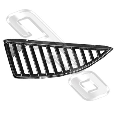 GRILLE - CHROME/SILVER/BLACK - L/H - TO SUIT MITSUBISHI LANCER CS 2003-