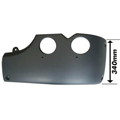 FRONT BUMPER END - L/H - 340mm HIGH - SCANIA P/R TRUCK - 2003- HIGH BUMPER