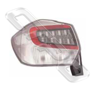 REAR LAMP - L/H - LED TYPE - ECE - TO SUIT SUBARU IMPREZA XV 2012-