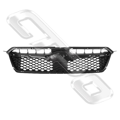 GRILLE - MAT/BLACK - CERTIFIED - TO SUIT SUBARU IMPREZA 2015-16