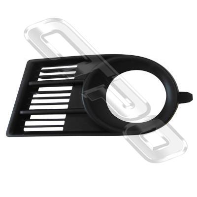FOG LAMP COVER - MAT/BLK - W/HOLE - L/H - CERTIFIED - TO SUIT SUZUKI SWIFT 2005-