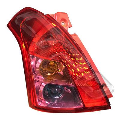 REAR LAMP - L/H - TO SUIT SUZUKI SWIFT 2008- F/LIFT