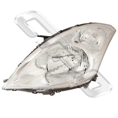 HEADLAMP - L/H - ELECTRIC - TO SUIT SUZUKI SWIFT 2011-