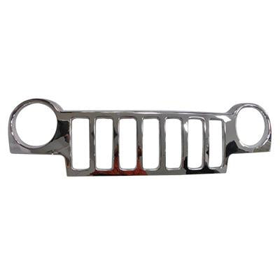 GRILLE - ALL CHROME - W/O INNER GRILLE - TO SUIT JEEP CHEROKEE 2002-