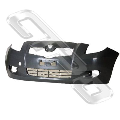 FRONT BUMPER - MAT/BLACK - TO SUIT TOYOTA YARIS H/B 2006-