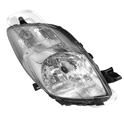 HEADLAMP - R/H - TO SUIT TOYOTA YARIS 2006-08 H/B