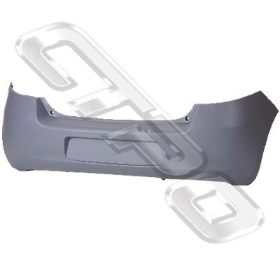 REAR BUMPER - PRIMED GREY - TO SUIT TOYOTA YARIS 2006-