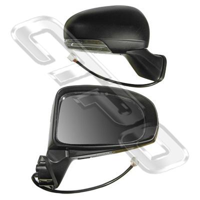 DOOR MIRROR - L/H - ELECTRIC - W/LED LAMP - TO SUIT TOYOTA PRIUS 2009-