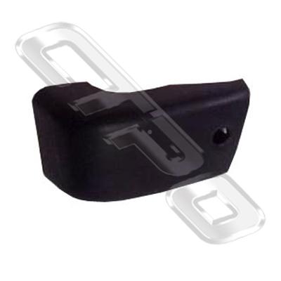 FRONT BUMPER END - L/H - BLACK - TO SUIT TOYOTA HILUX 4WD 1984-89