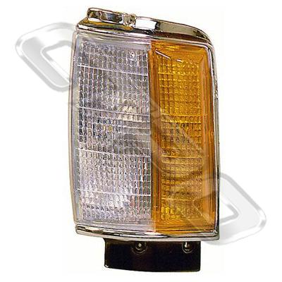 CORNER LAMP - L/H - CHRM SURROUND - TO SUIT TOYOTA HILUX 2WD/4WD 1984-86