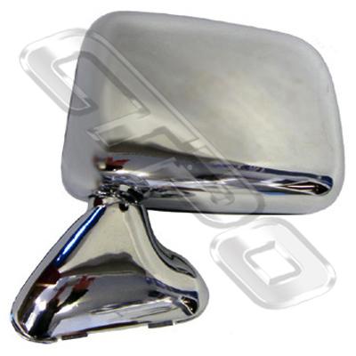 DOOR MIRROR - L/H - CHROME - DOOR MOUNT - TO SUIT TOYOTA HILUX 2WD/4WD 1989-