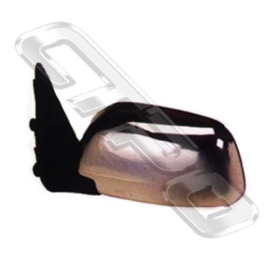 DOOR MIRROR - L/H - CHROME - CORNER MOUNT - TO SUIT TOYOTA HILUX 2WD/4WD 1989-