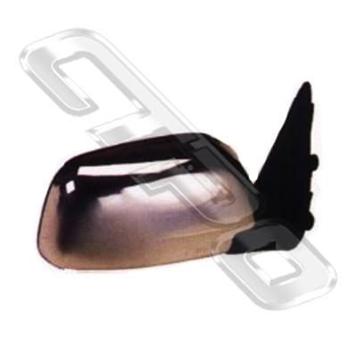 DOOR MIRROR - R/H - CHROME - CORNER MOUNT - TO SUIT TOYOTA HILUX 2WD/4WD 1989-